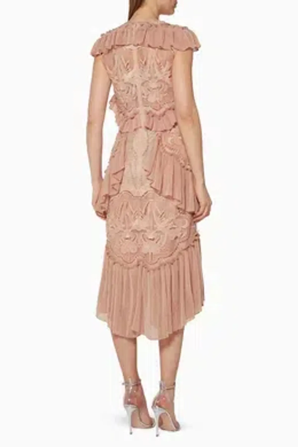 Alice McCall Sweet Emotions Midi Dress in Blush Size 8 - Image 3