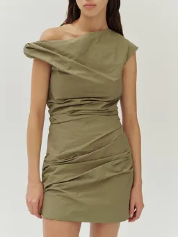 Paris Georgia Remmy Mini Dress Clay Size XS /Au 8 for rent on The Volte - image 3