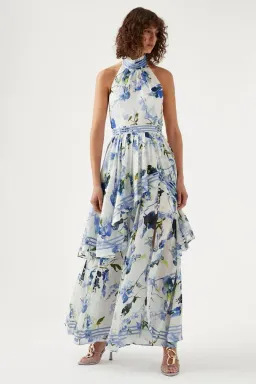 Aje Sienna Maxi Dress Lavenders of Provence Size 14 for rent on The Volte - image 1