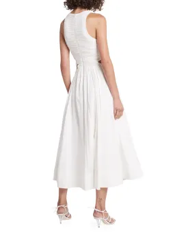 Aje Catara Sequin Sateen Cut Out Midi Dress In Ivory Size 14 for rent on The Volte - image 3
