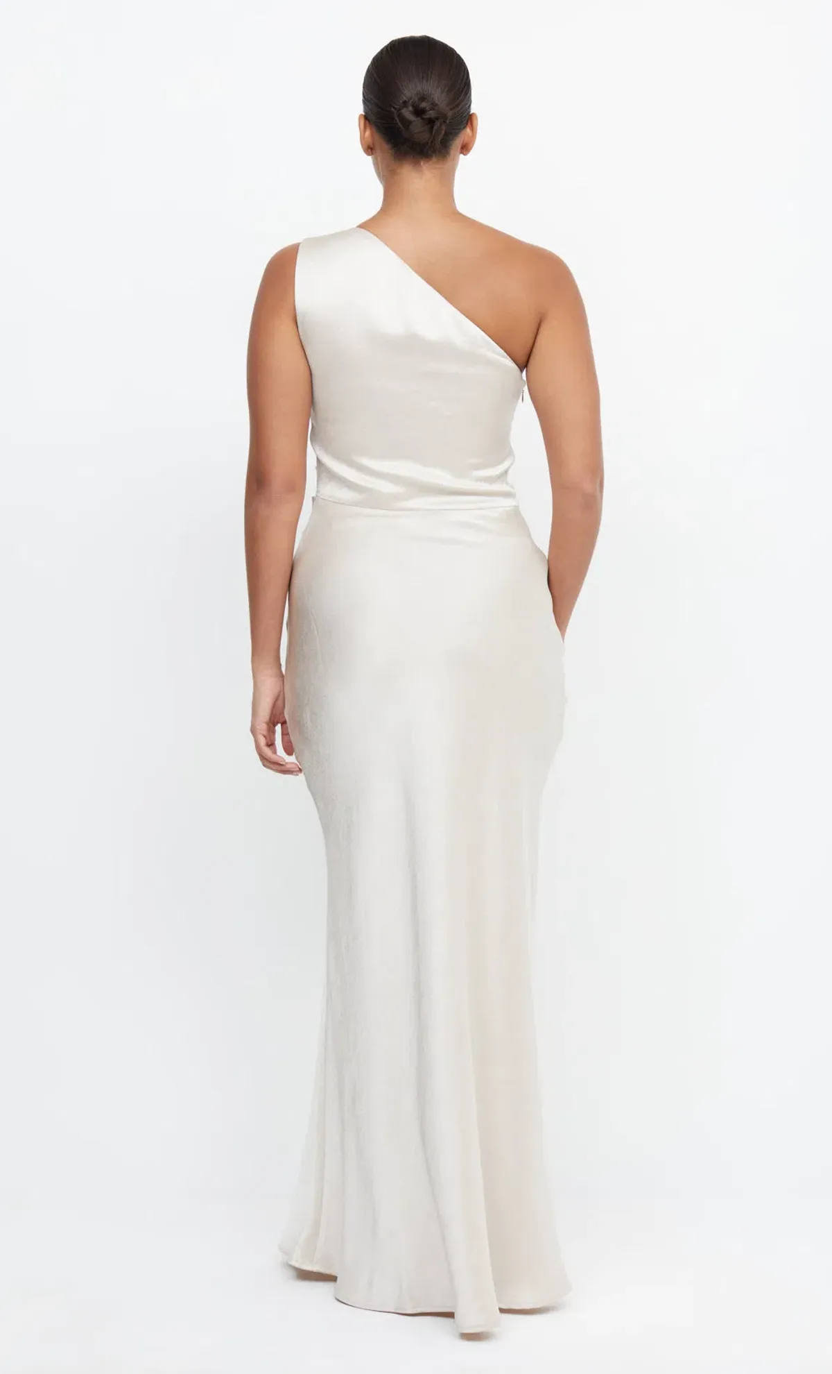 Bec & Bridge The Dreamer Asym Dress Sand Size 6 - Image 2