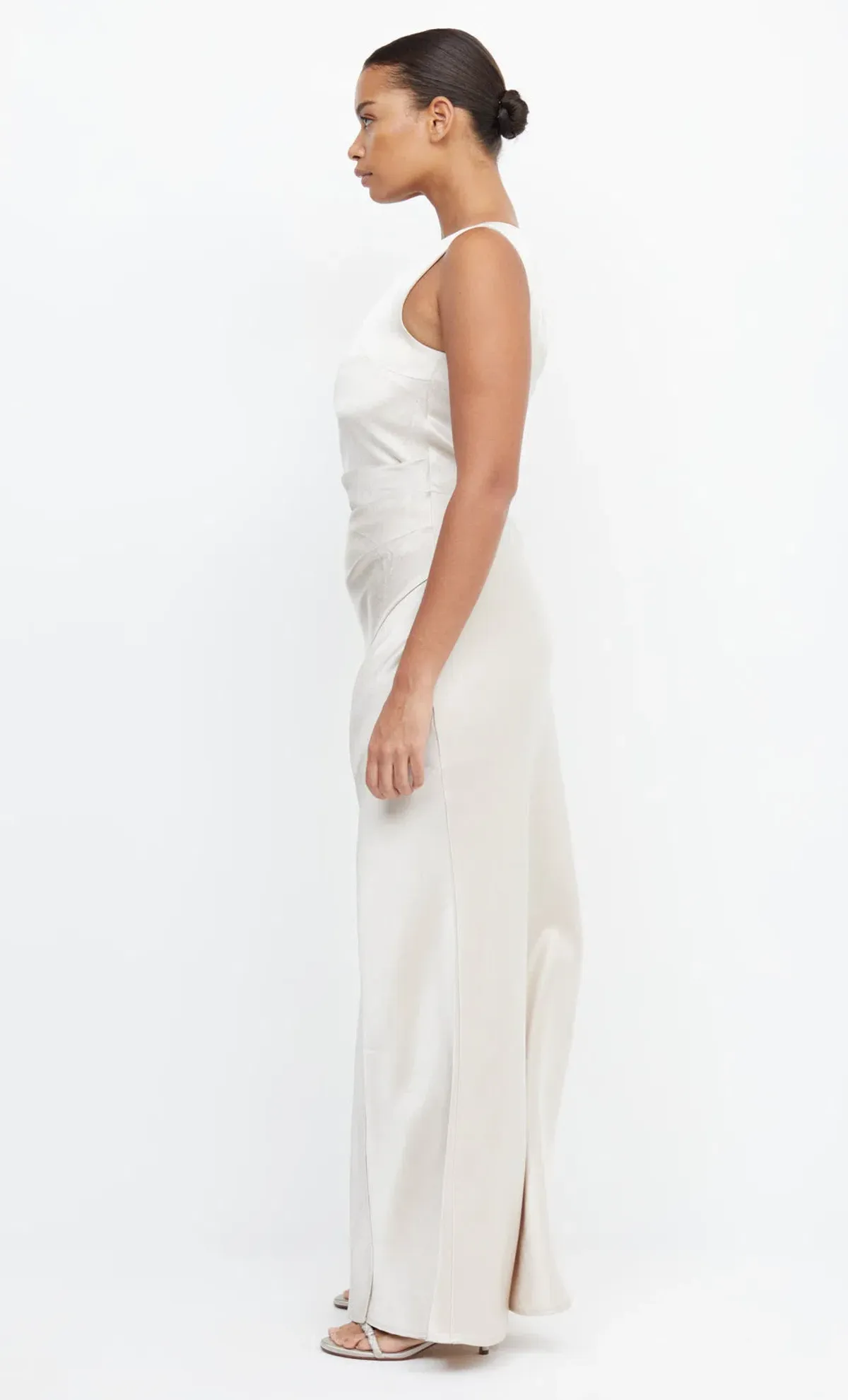 Bec & Bridge The Dreamer Asym Dress Sand Size 6 - Image 5
