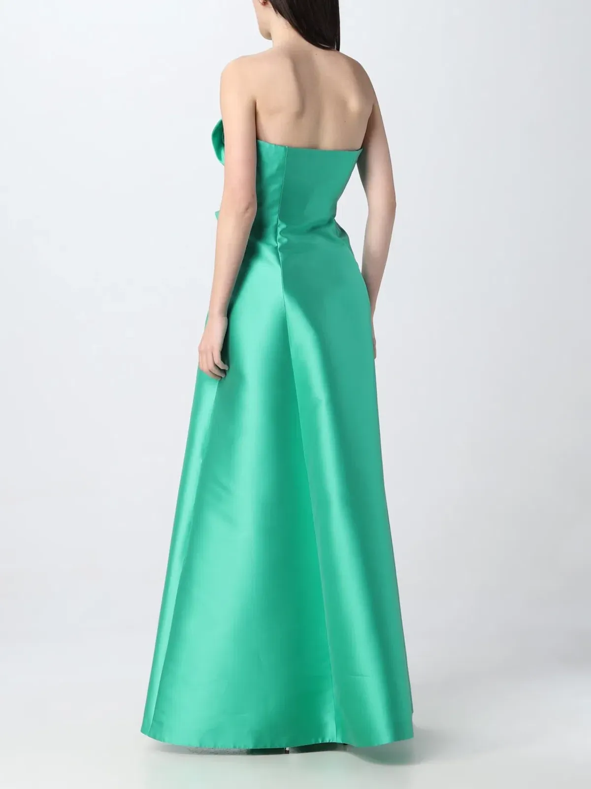 Alberta Ferretti Strapless Gown Green Size 8 - Image 2