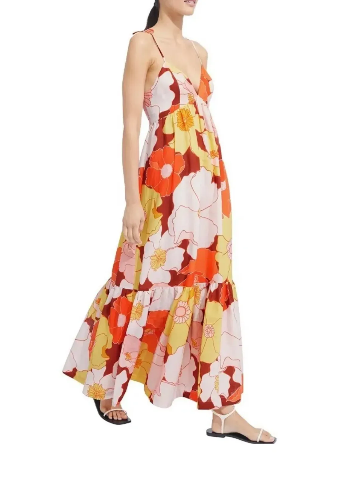 Steele Farida Dress Multi Floral Size Small/ Au 8 - Image 3