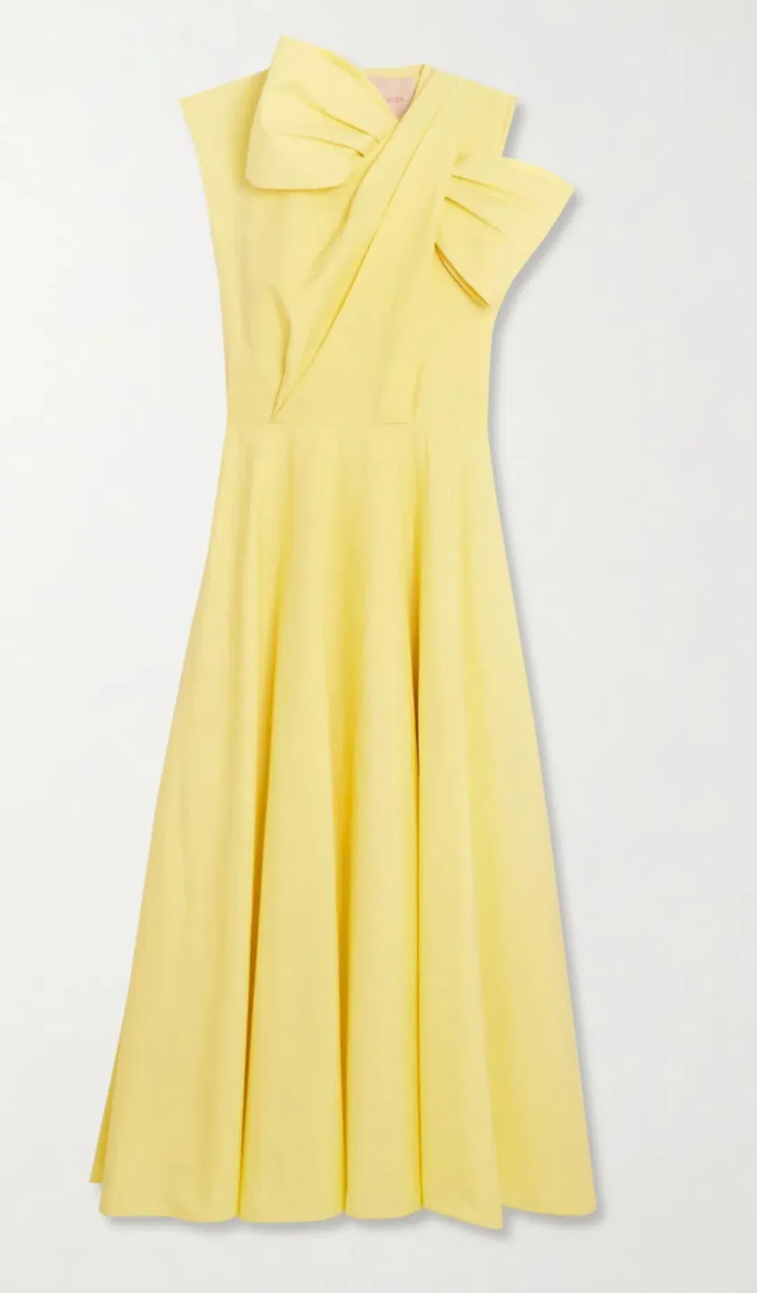 Roksanda Brigitte Midi Dress Yellow Size 14 for rent on The Volte - main image