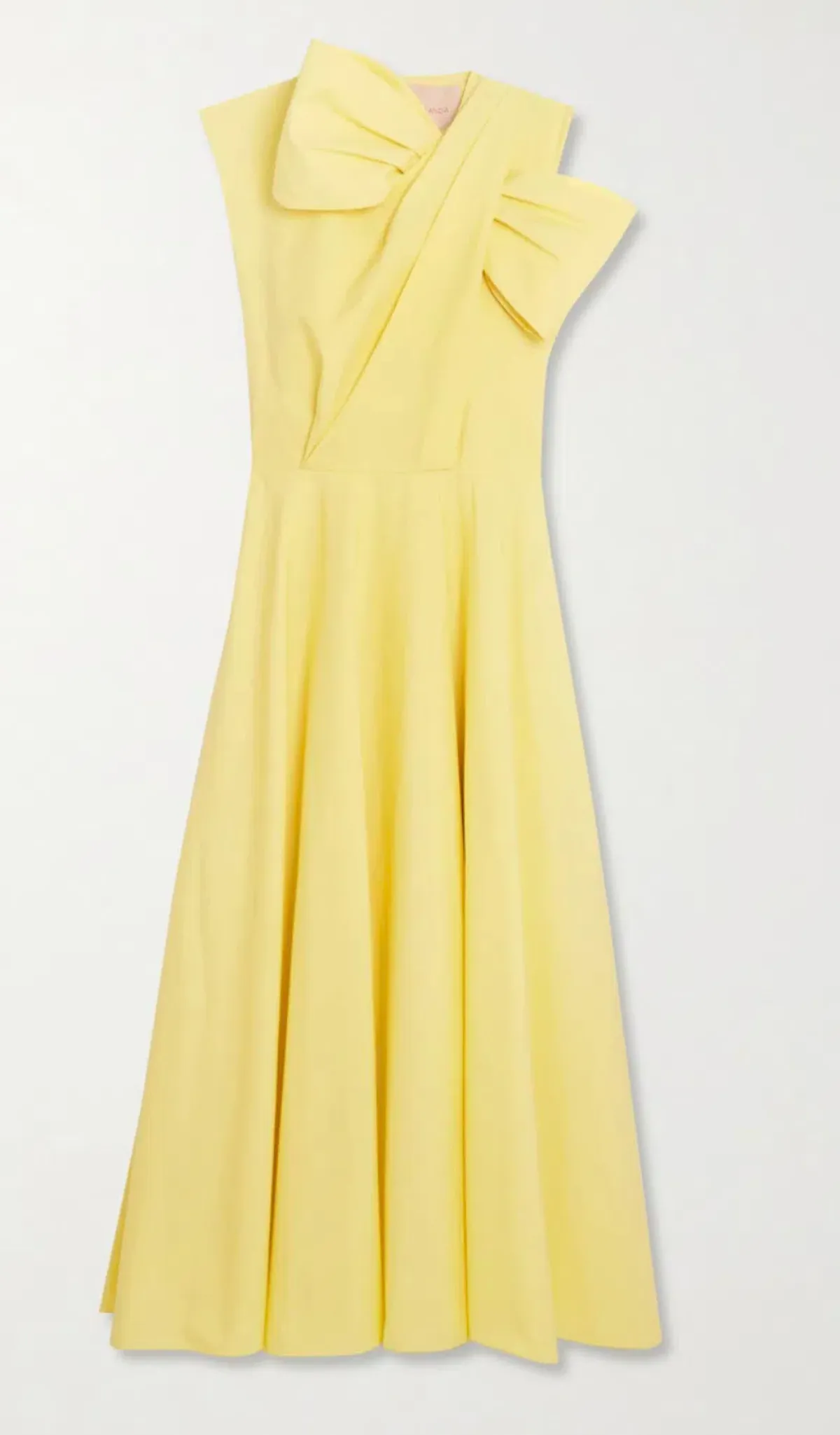 Roksanda Brigitte Midi Dress Yellow Size 14 - Image 3
