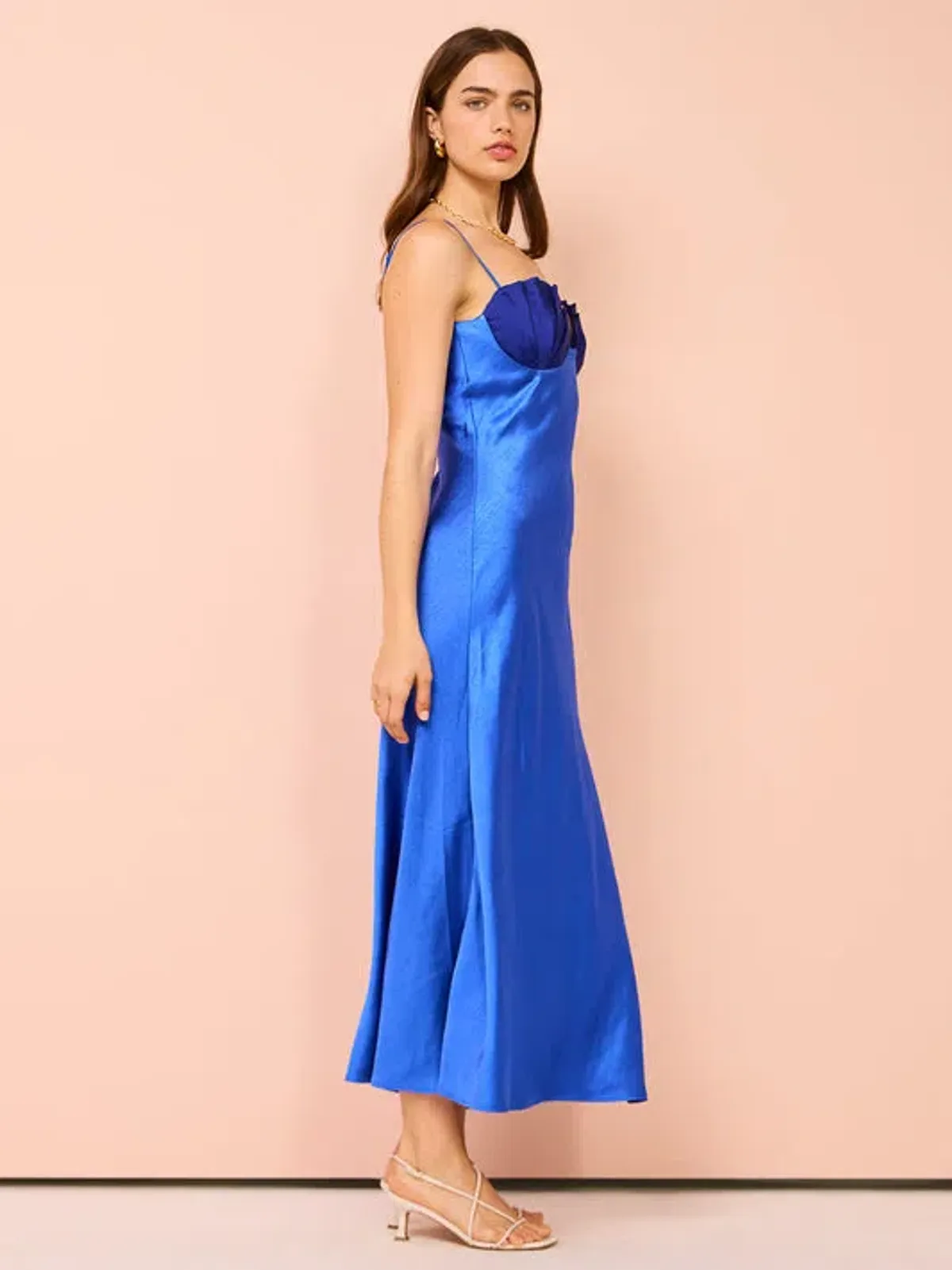 Rachel Gilbert Ryder Dress Saphire Size 12 - Image 2