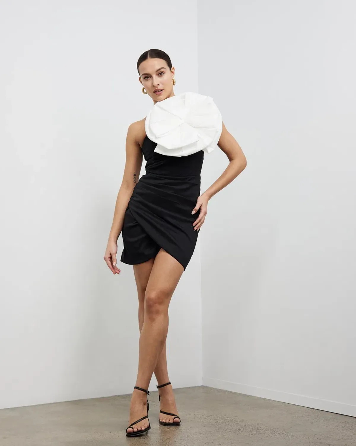 Rachel Gilbert Evana Mini Dress Black Size 1 / AU 8 for rent on The Volte - main image