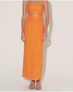 Hansen and Gretel Pepe Top and Marielle Skirt Set Orange Size 8 for rent on The Volte - image 3