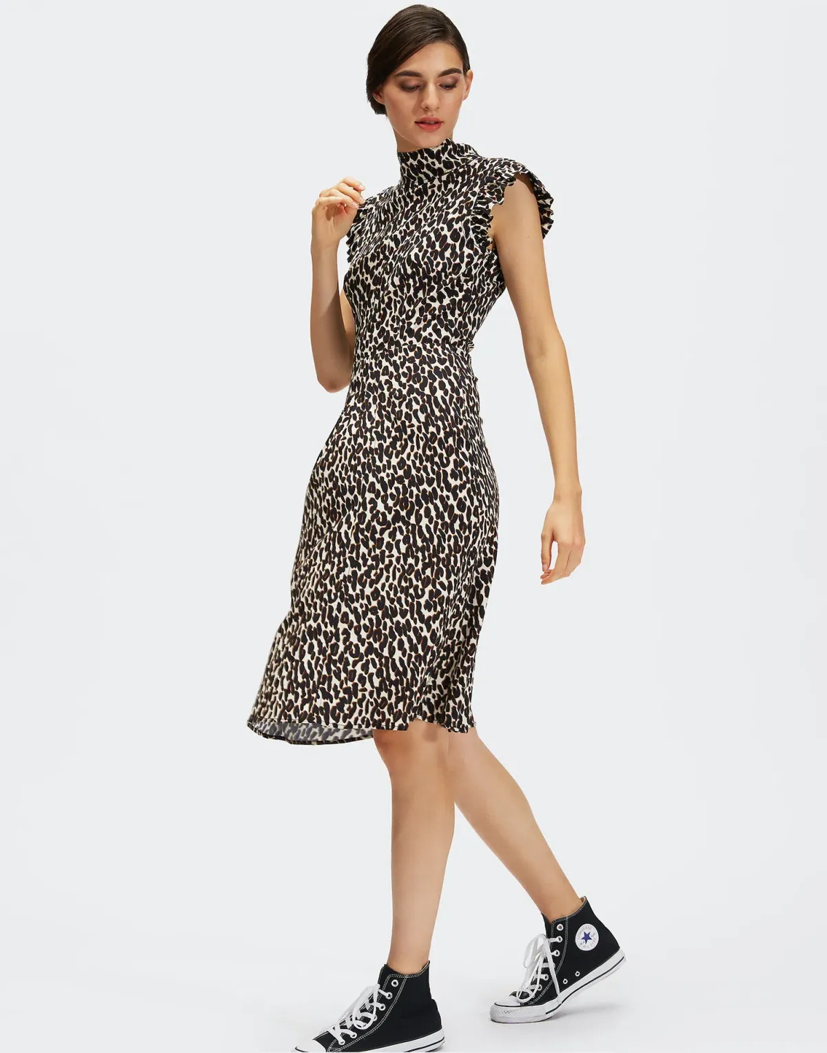 La Double J Bon Ton Dress Leopard Print Size 10 - Image 1