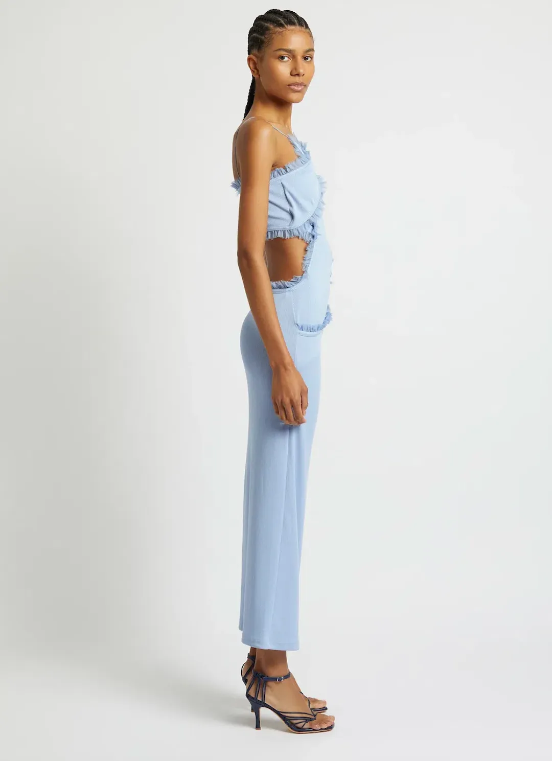 Christopher Esber Carina Interlinked Dress Blue Size 6 for rent on The Volte - main image
