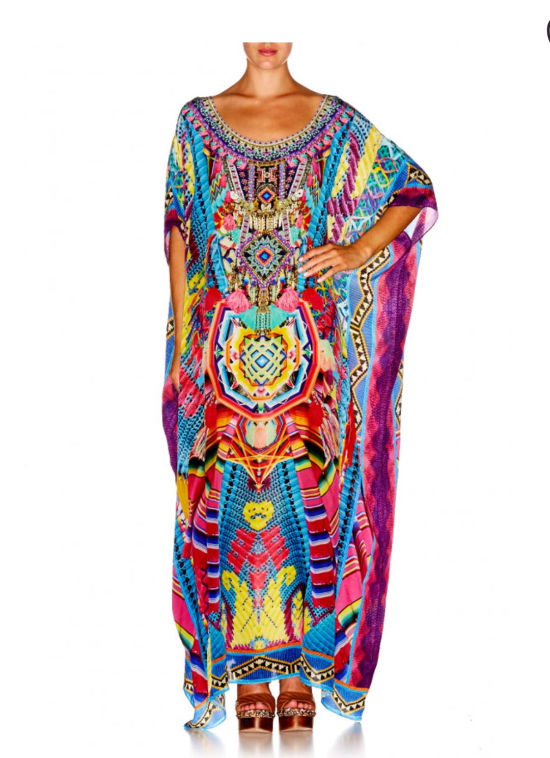 Camilla Ms Mochilla Round Neck Kaftan One Size for rent on The Volte - main image