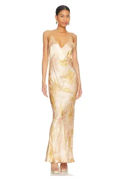 Bec & Bridge Dusty Palms Maxi Dress Multi Size 8 for rent on The Volte - image 1