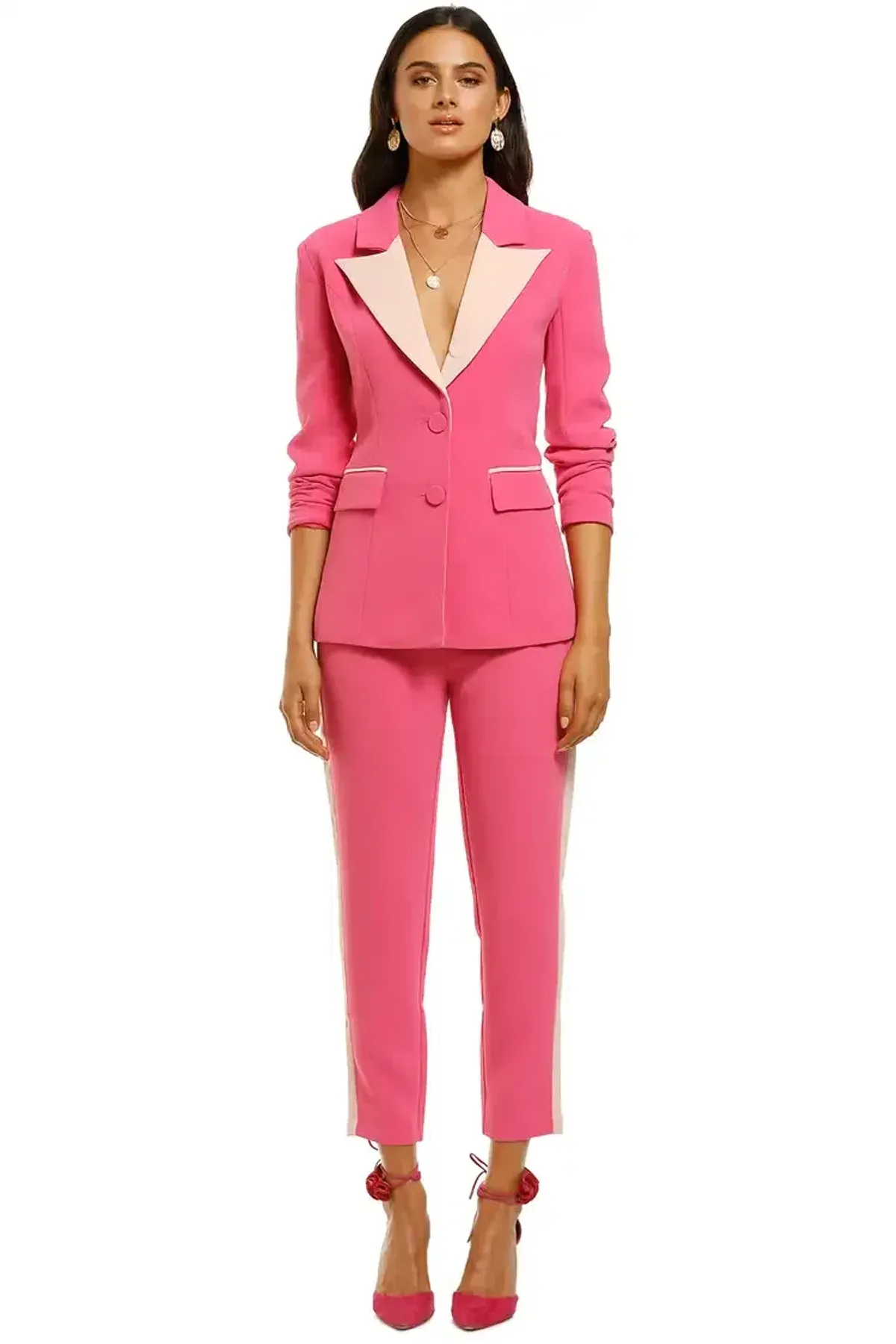Elliatt Star Two-Piece Suit Hot Pink Size 8 - Image 2