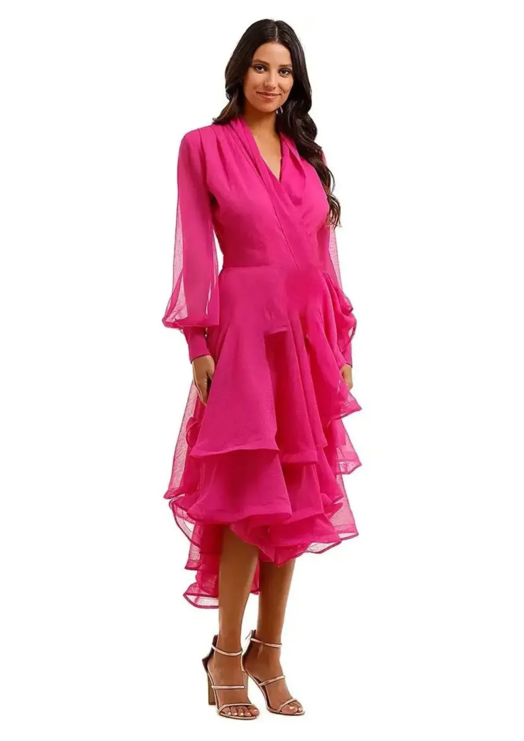 Elliatt Cuba Midi Dress in Orchid Size 12 for rent on The Volte - main image