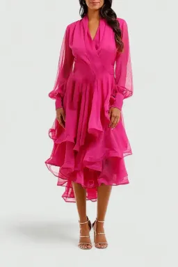 Elliatt Cuba Midi Dress in Orchid Size 12 for rent on The Volte - image 2