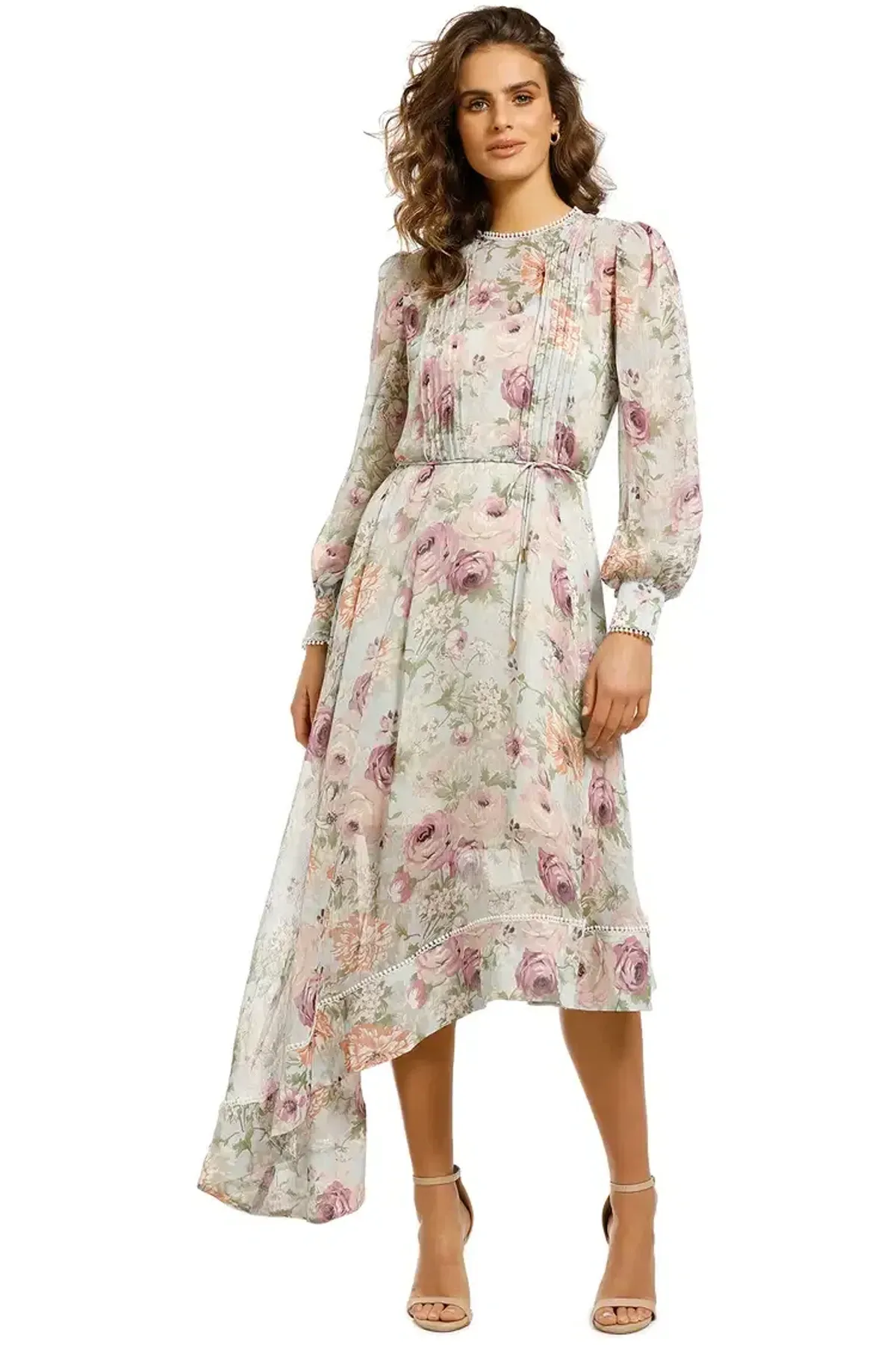 Elliatt Karishma Midi Dress in Multi Floral Size 12 - Image 2