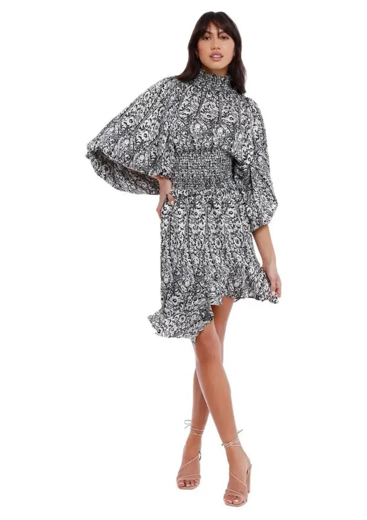 Elliatt Prevail Blouse and Mini Skirt Set Print Size 8 - Image 1