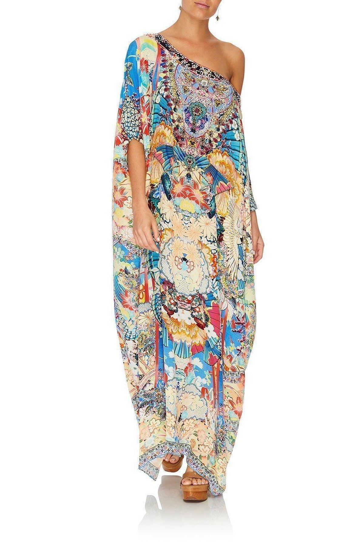Camilla Miso In Love Round Neck Kaftan One Size for rent on The Volte - main image