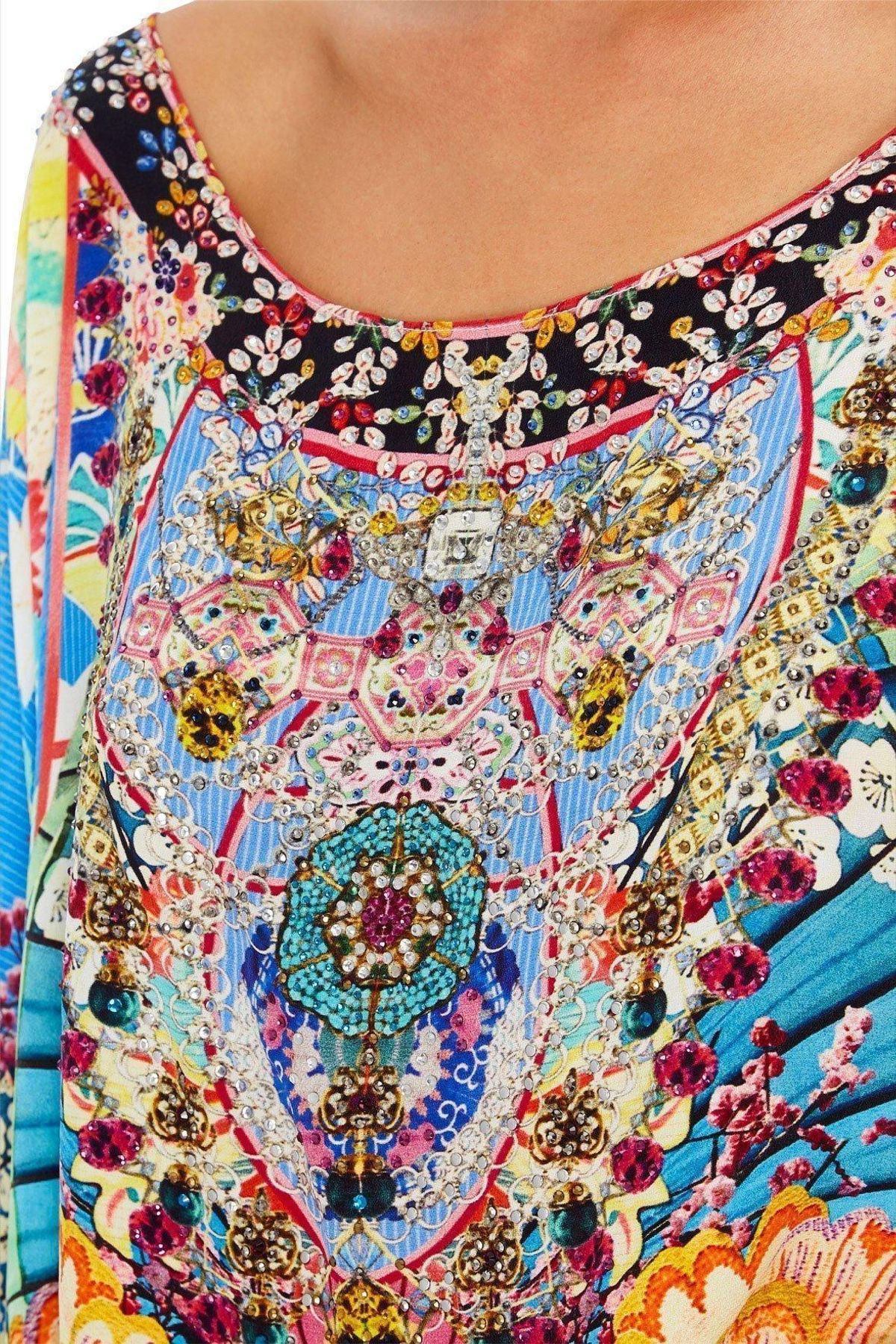 Camilla Miso In Love Round Neck Kaftan One Size - Image 4