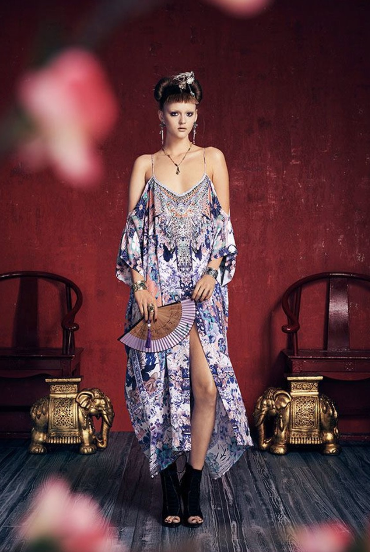 Camilla Still Life Shoestring Kaftan One Size - Image 10