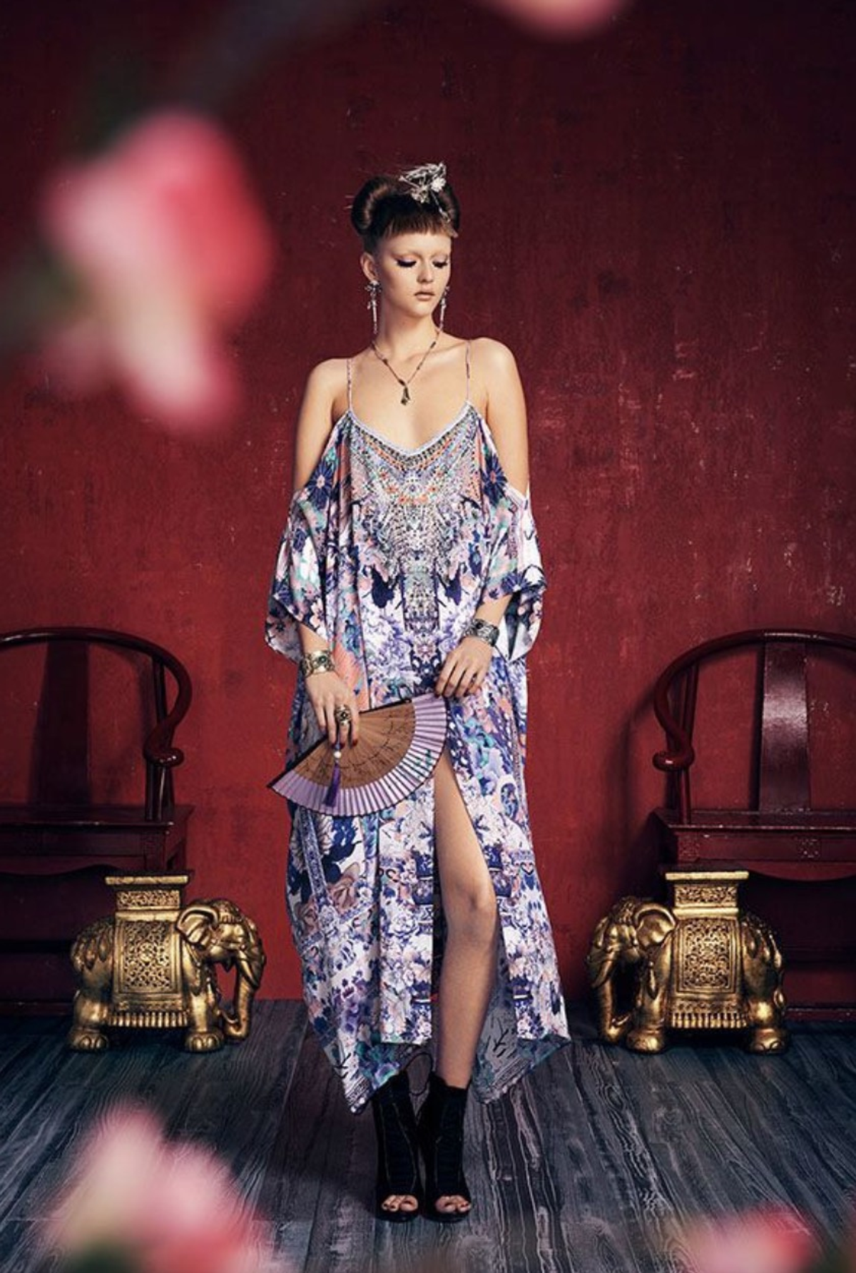 Camilla Still Life Shoestring Kaftan One Size - Image 9