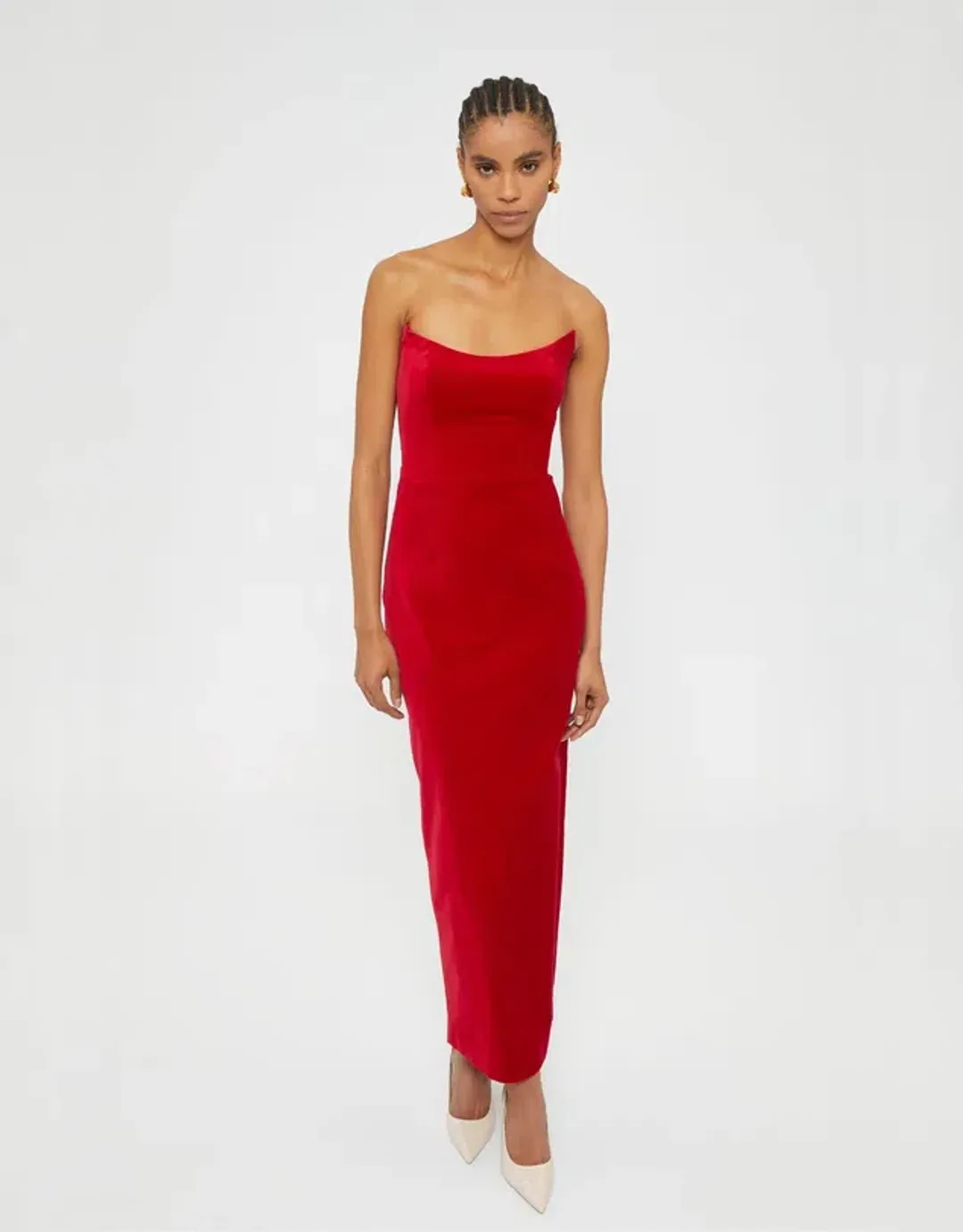 Ginger & Smart Soloist Strapless Gown Red Size 6 for rent on The Volte - main image