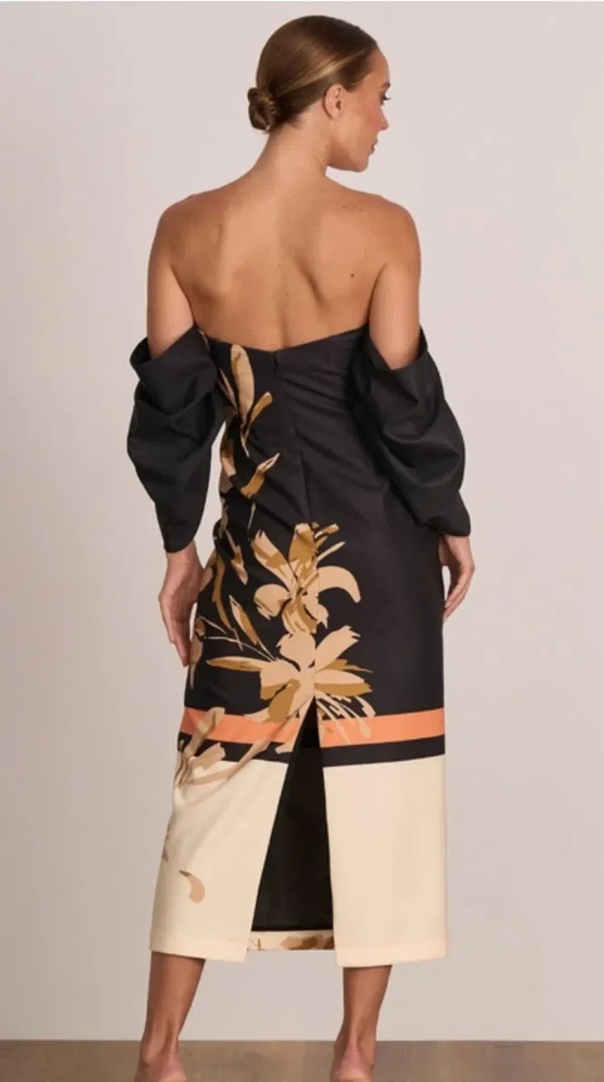 Pasduchas Flicker Party Midi Dress Floral Size 12 - Image 3