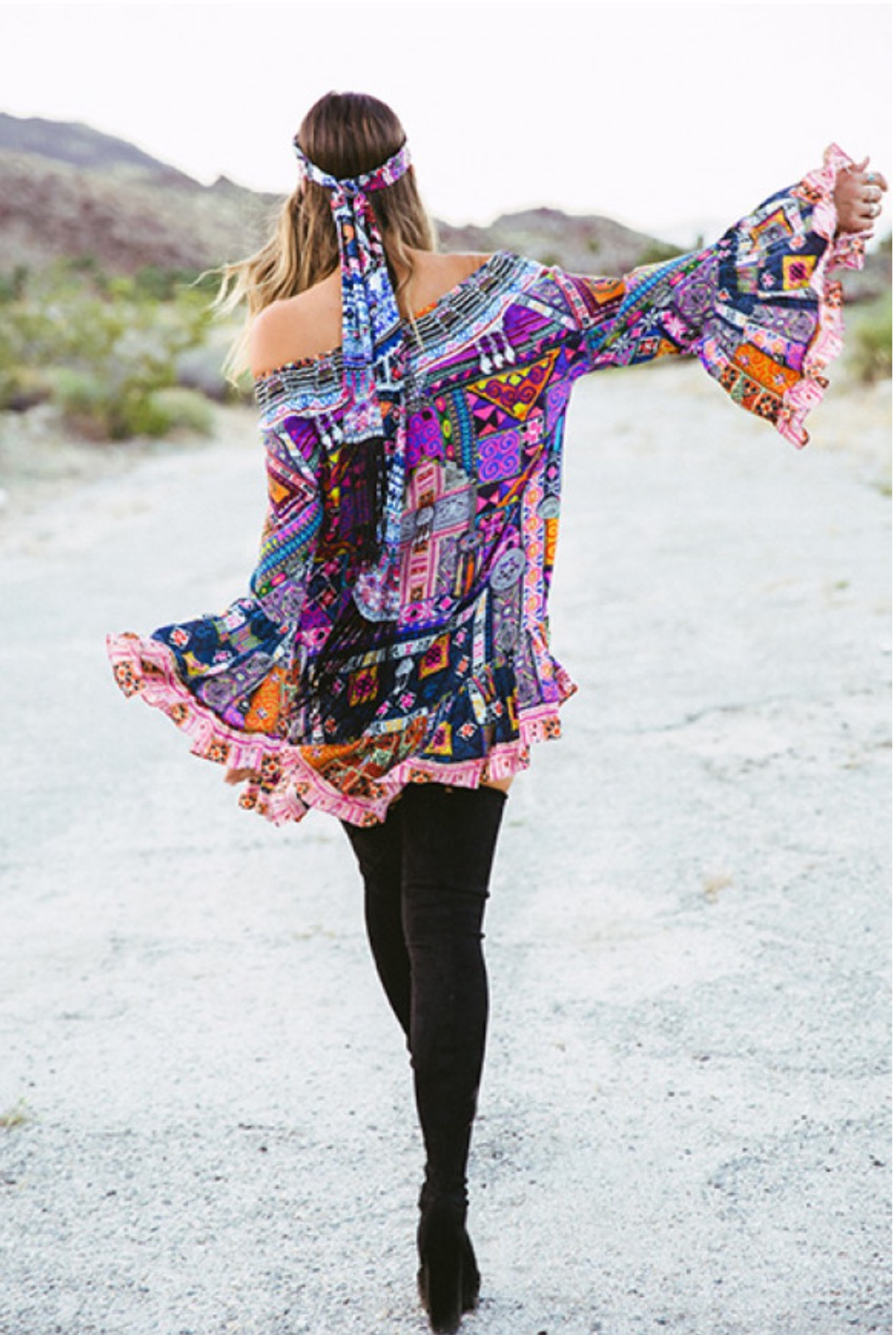 Camilla Patch Me Up A Line Frill Dress XS for rent on The Volte - main image