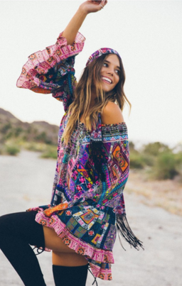 Camilla Patch Me Up A Line Frill Dress XS for rent on The Volte - image 1