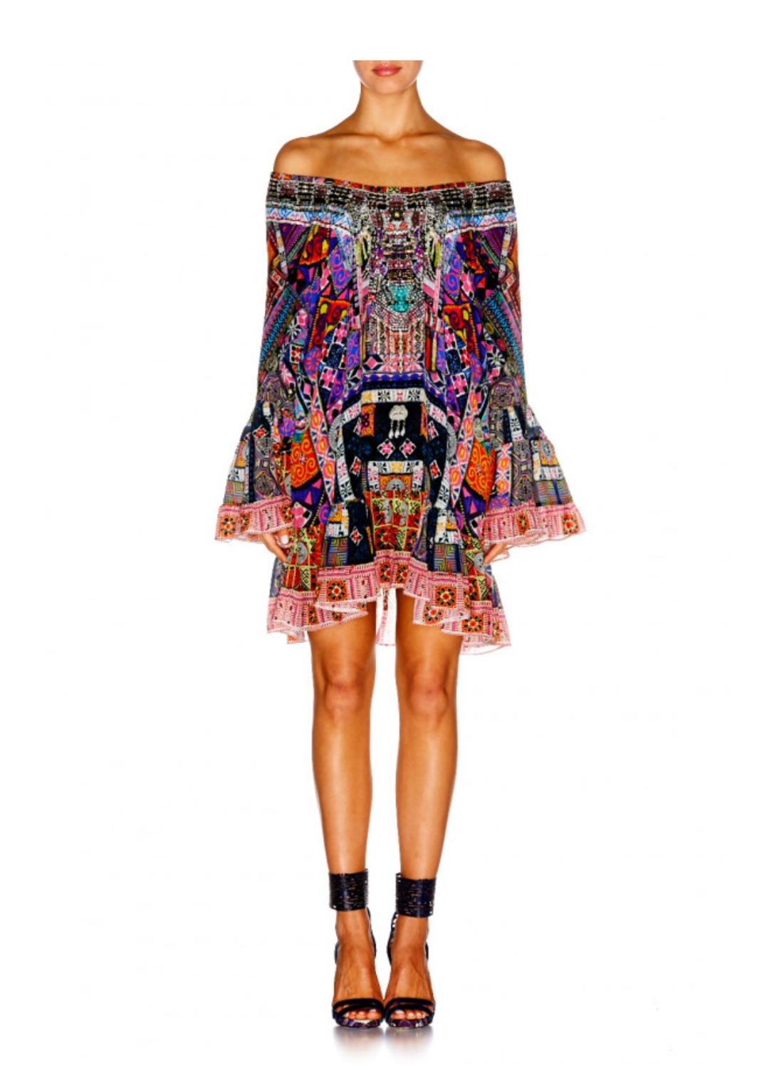 Camilla Patch Me Up A Line Frill Dress XS for rent on The Volte - main image