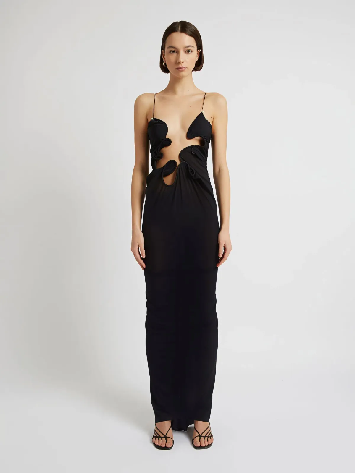 Christopher Esber Moleer Venus Dress Black Size 8 for rent on The Volte - main image