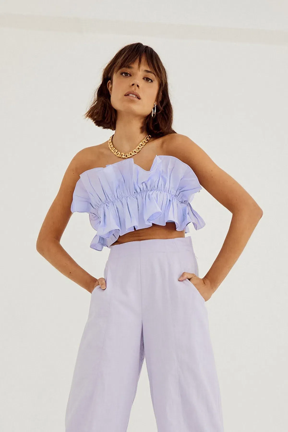 Sovere Studio Rapture Bodice and Pant Set Pale Peri Set Size 10 - Image 2
