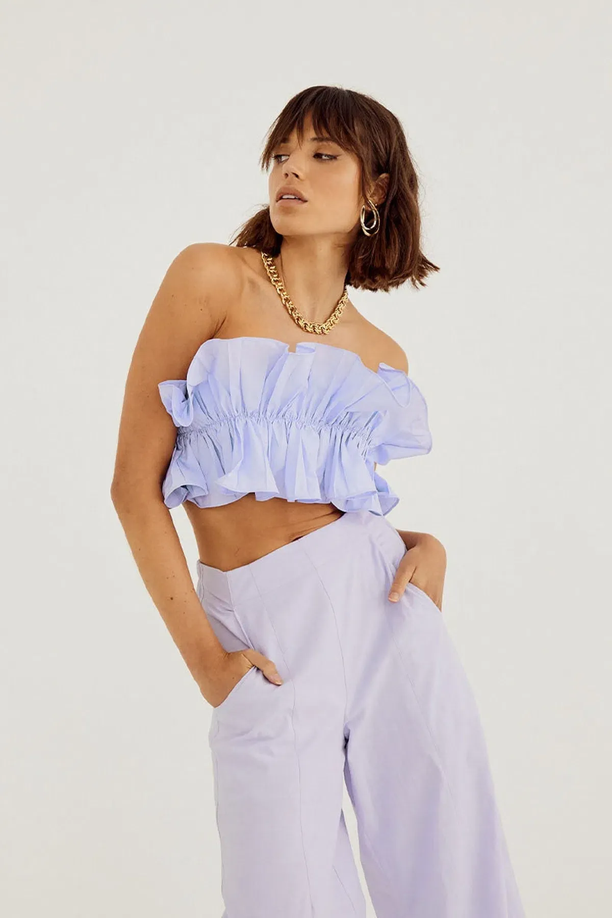 Sovere Studio Rapture Bodice and Pant Set Pale Peri Set Size 10 - Image 3