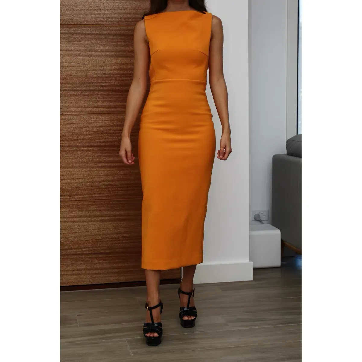 Toni Maticevski Provocative Dress Orange Size 6 - Image 2