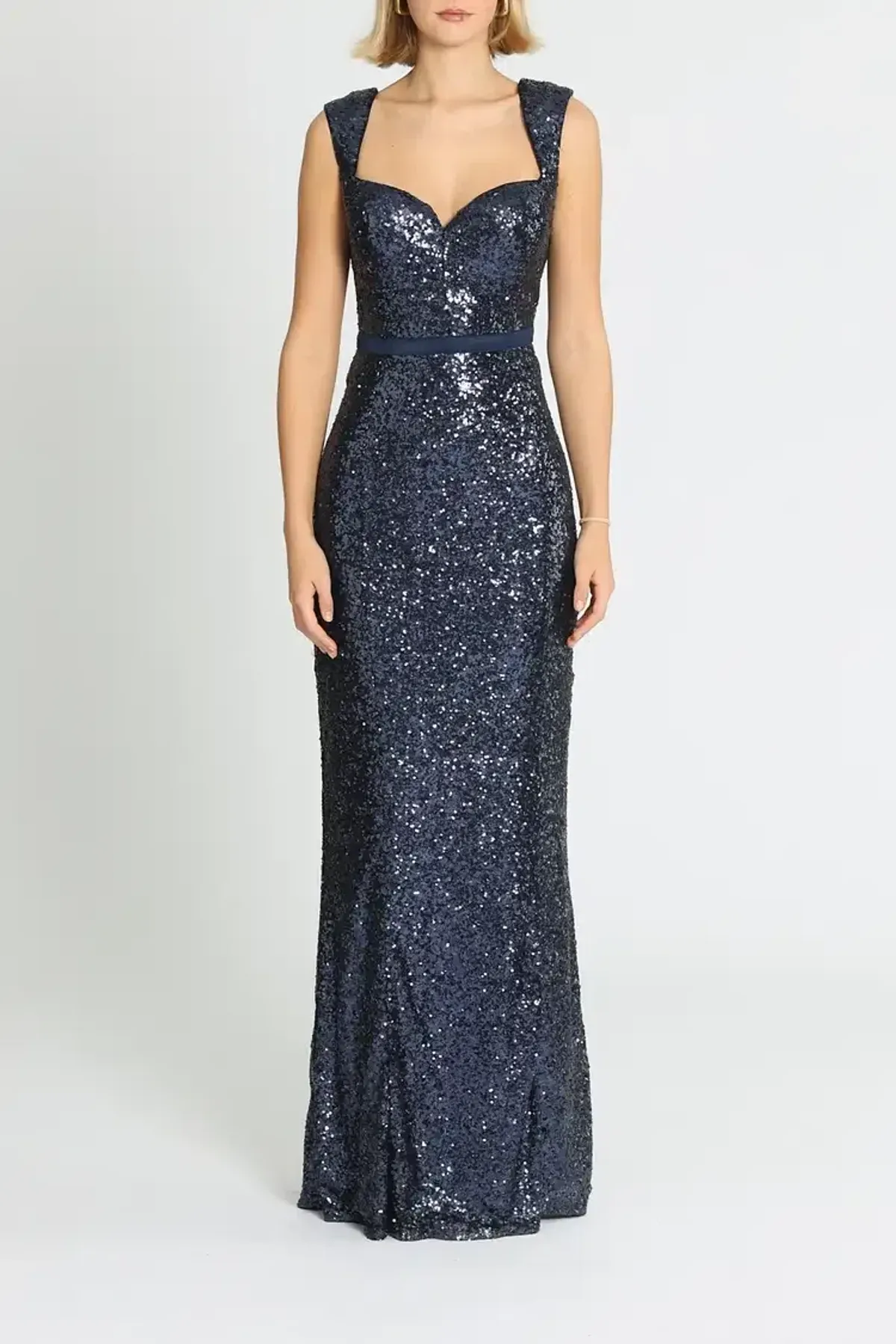 Elle Zeitoune Liam Midnight Gown in Blue Size 16 for rent on The Volte - main image