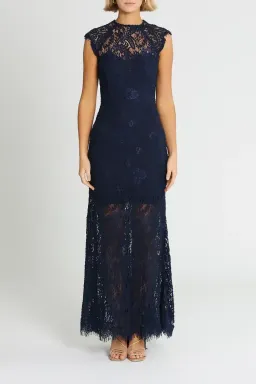 Elle Zeitoune Demi Gown in Navy Size 8 for rent on The Volte - image 2