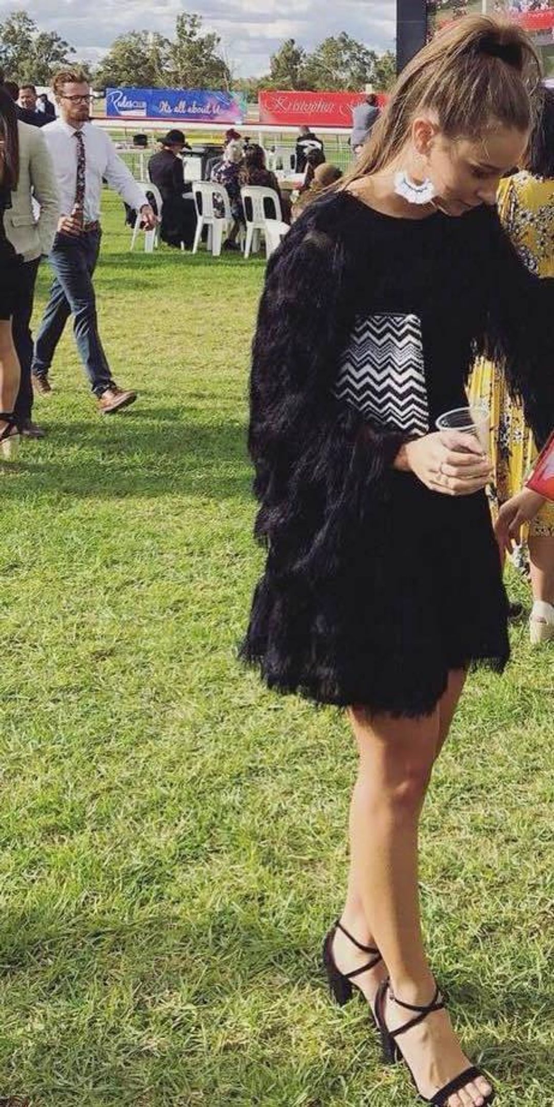 Talulah Eleanor Fringe Mini Dress for rent on The Volte - main image