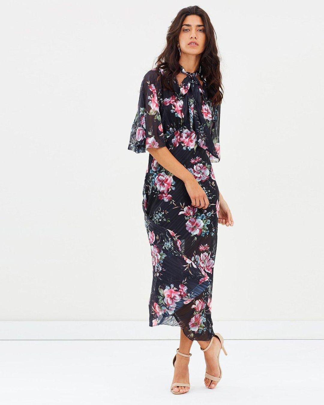 Talulah Belonging Midi Dress Black Size 12 for rent on The Volte - main image
