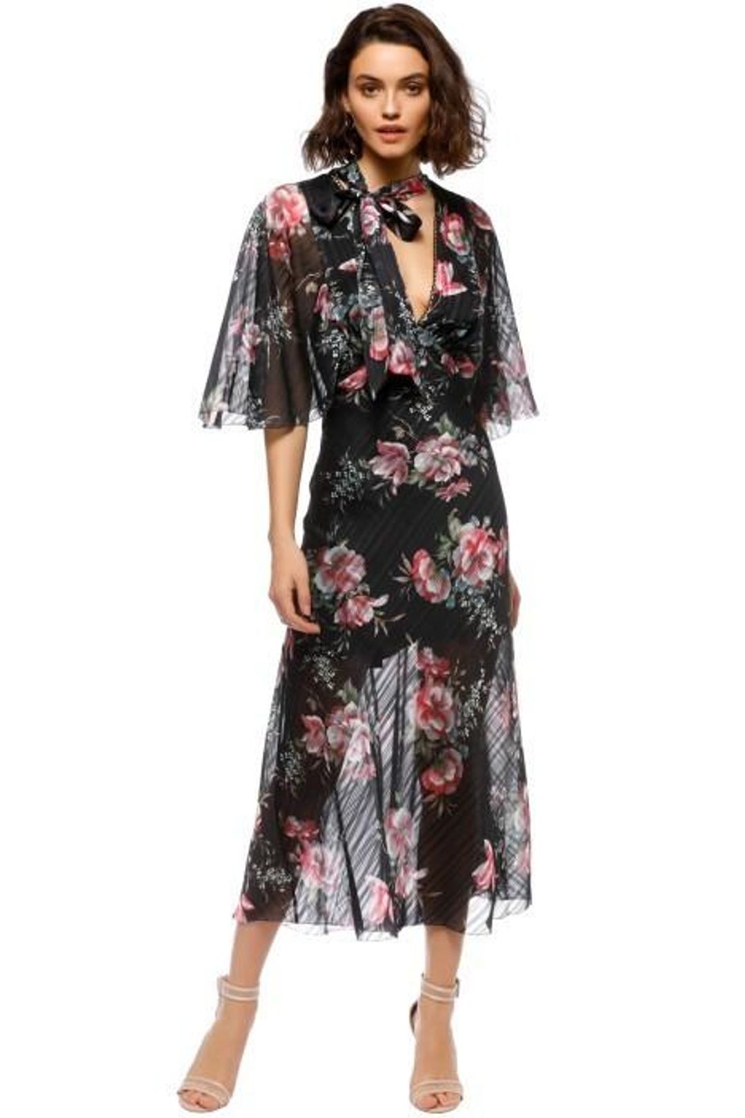 Talulah Belonging Midi Dress Black Size 12 for rent on The Volte - main image