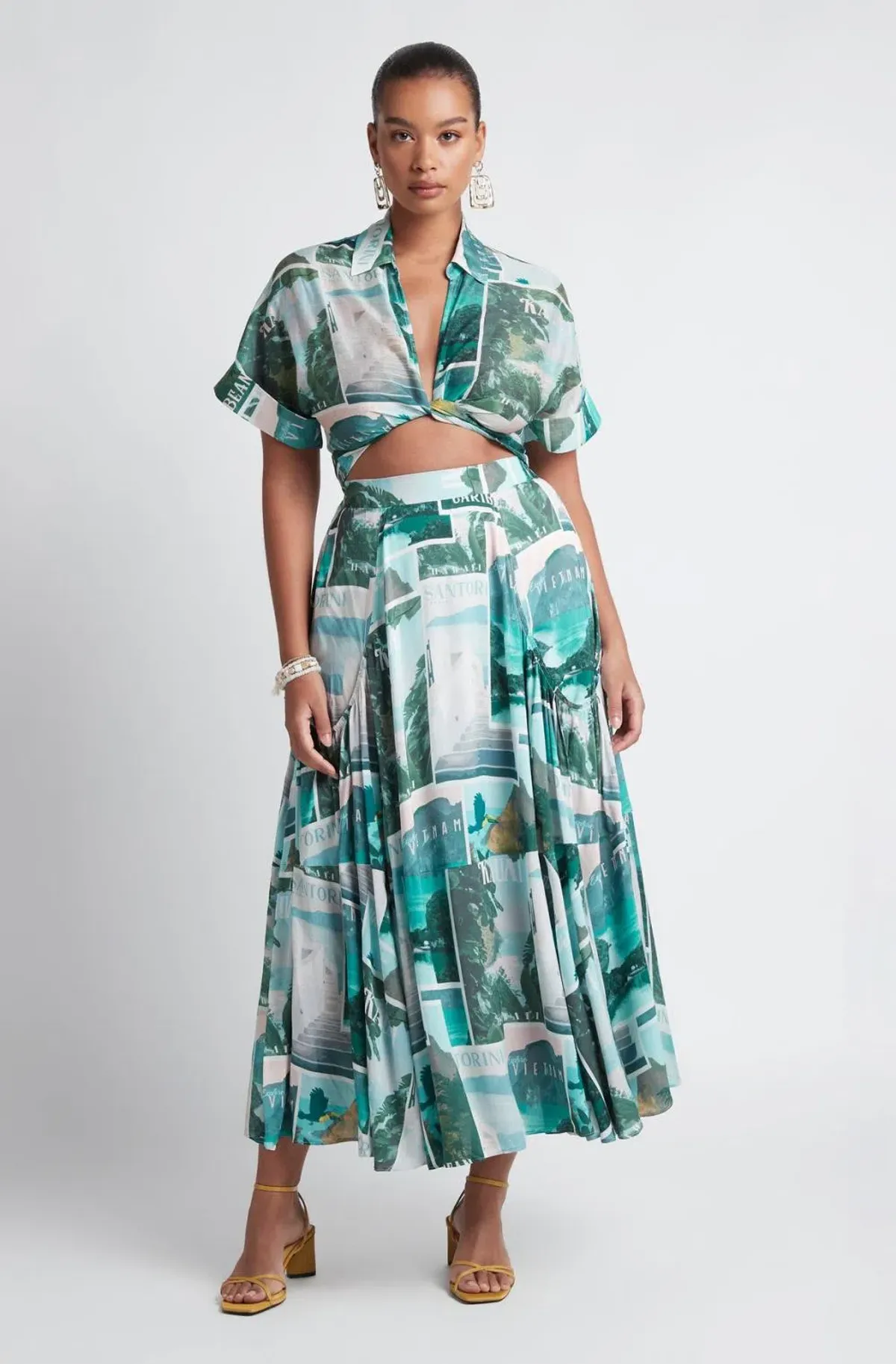 Sheike Island Life Shirt and Skirt Set Print Size 6 - Image 1