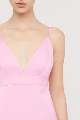 Scanlan Theodore Satin Shoestring Dress Pink Size 10 for rent on The Volte - image 2