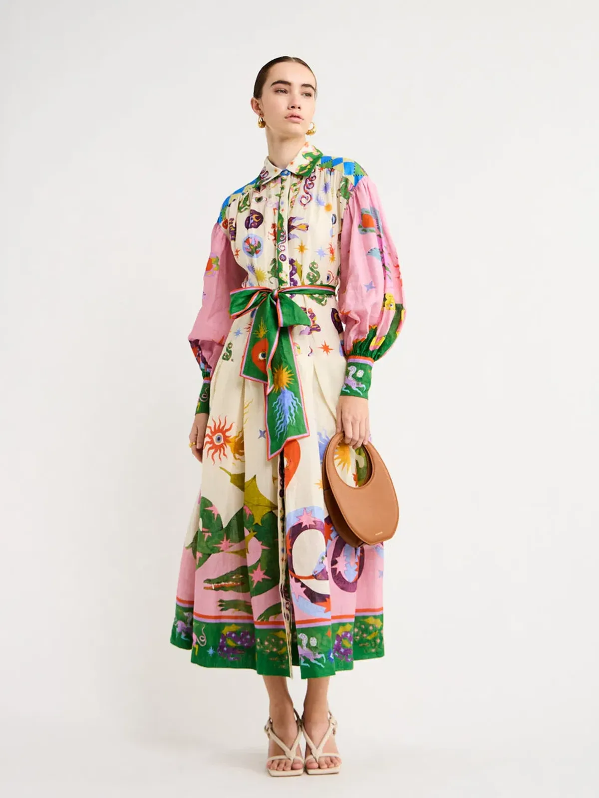 Alemais Seeker Shirt Dress Multi Size XXL/Au 16 - Image 1
