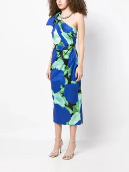 Rachel Gilbert Fauve Midi Dress Electric Floral Print Size 1 / AU 8 for rent on The Volte - image 1