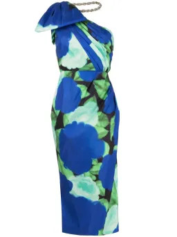 Rachel Gilbert Fauve Midi Dress Electric Floral Print Size 1 / AU 8 for rent on The Volte - image 5