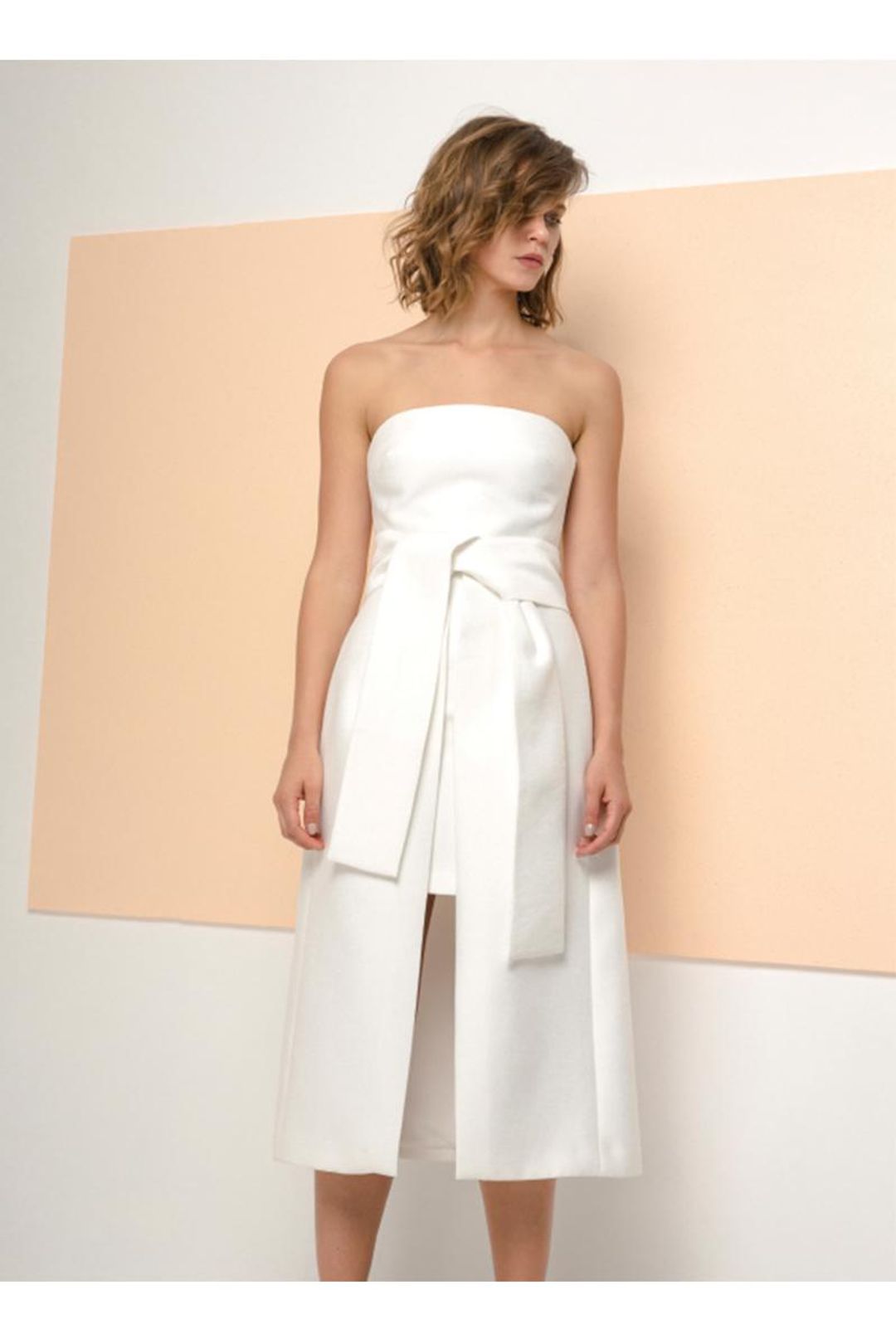 CMEO COLLETIVE - Wake me dress Ivory for rent on The Volte - main image