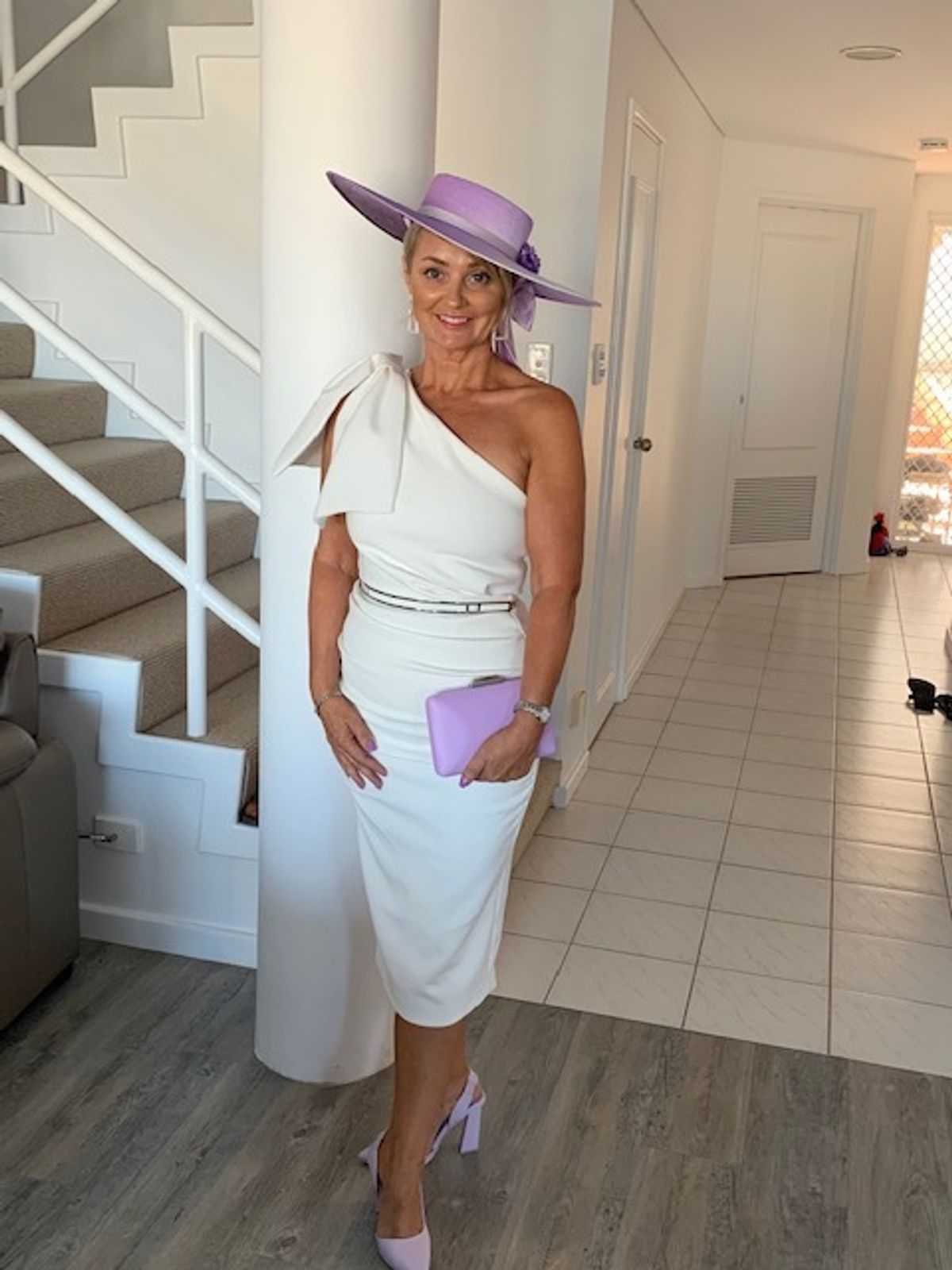 Sheike White Aysm Dress Size 10 - Image 1