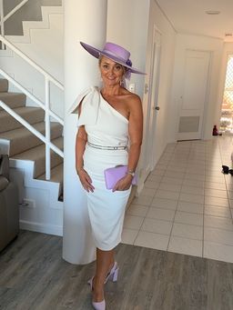 Sheike White Aysm Dress Size 10 for rent on The Volte - image 1
