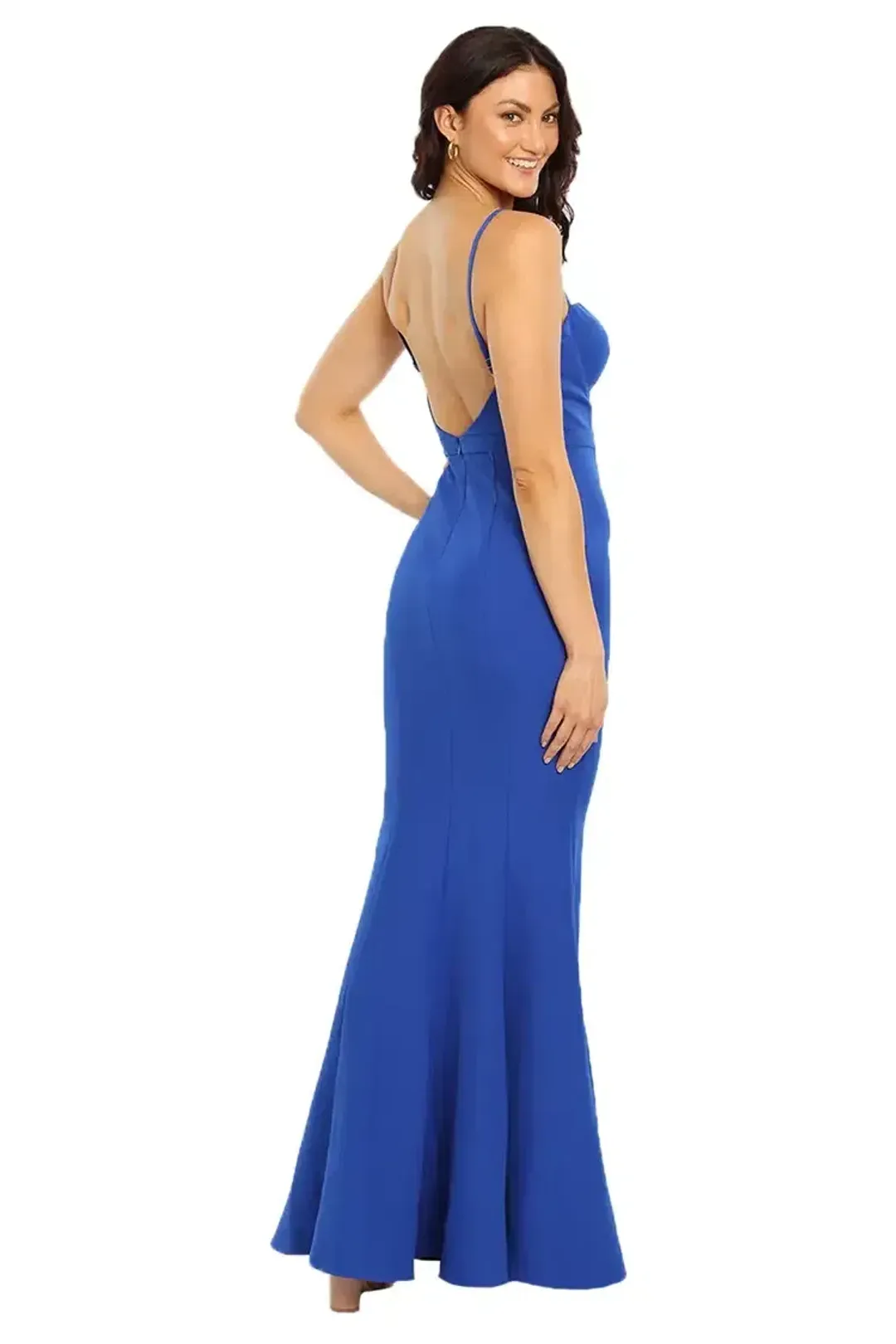 Elle Zeitoune Louisa Bustier Style Gown in Blue Size 12 for rent on The Volte - main image