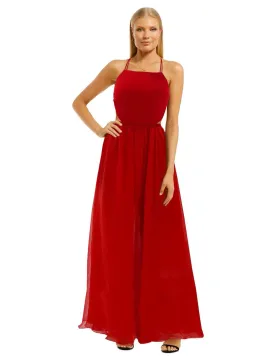 Fame and Partners Mildred Maxi Dress in Red Size 12 for rent on The Volte - image 1